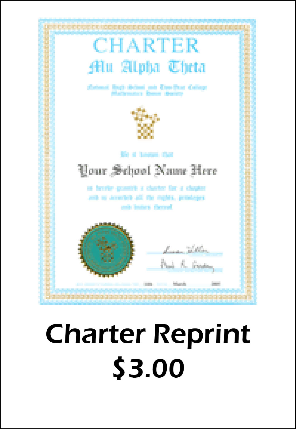 Charter Reprint - $3