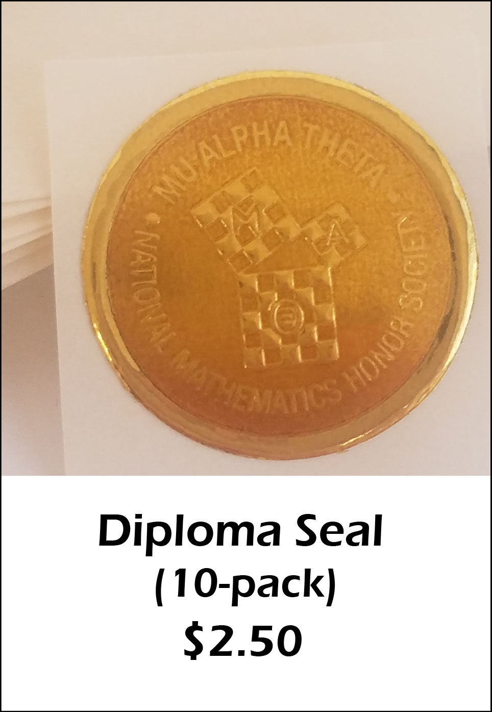 Diploma Seal - $2.50