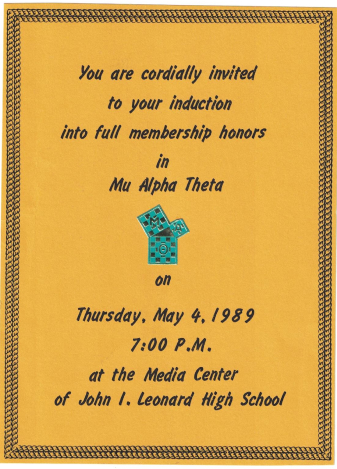 Mu Alpha Theta Award History